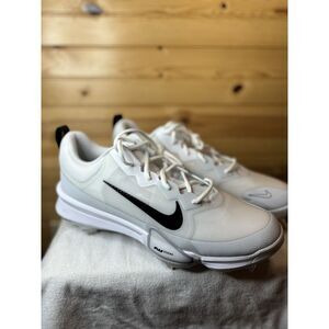 Nike Force Zoom Trout 9 Pro Baseball Metal Cleats White & Platinum Men's Size 13